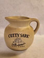Vintage Stoneware Cutty Sark Scots Whiskey Pitcher Jug 2 1/2 Pint Barware picture