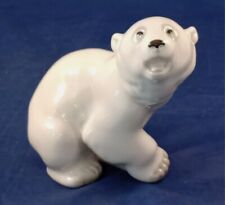 Vintage Russian LOMONOSOV LFZ Porcelain Polar Bear Russia picture