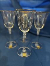 Mikasa Wine Glasses, Sonata w/ gold rims, set of 4 picture