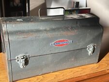 VTG 1950's LOGO CRAFTSMAN METAL DRILL CASE/TOOLBOX/LUNCHBOX picture