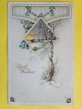 cpa Embossed Post Card Made in USA BEST WISHES 1916 GOOD YEAR Happy New Year picture