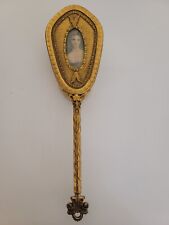 Victorian Antique French Ornate Hair Brush with Portrait picture