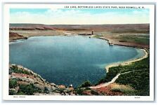 c1940 Aerial Lea Lake Bottomless Lakes State Park Roswell New Mexico NM Postcard picture