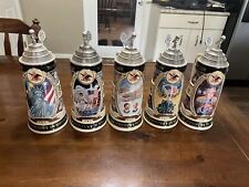 Set of 5 Anheuser-Busch 20th Century In Review Series Steins picture