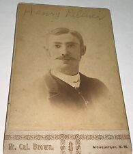 Rare Antique Western American Immigrant Henry Kellner New Mexico Cabinet Photo picture