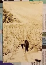 Mt Mansfield Stowe Vermont Richardson RPPC Postcard 1944 picture