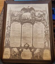 Antique Civil War Military Register Co A 19th Michigan Volunteers Framed 1862 picture