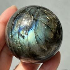 45mm+ Natural labradorite sphere rainbow quartz crystal ball reiki healing 1pc picture