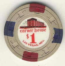 Carver House Casino Las Vegas Nevada $1 Chip 1961 picture