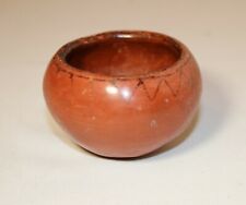 antique Peruvian pre columbian 900 A.D. bowl vessel pottery sculpture redware picture