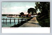 Warren RI-Rhode Island, Fields Point, Antique, Vintage Souvenir Postcard picture