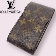 Louis Vuitton Monogram Cigarette Case M63024 Brown PVC Canvas Leather Unisex picture
