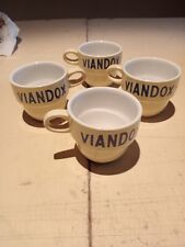 4 Cups Viandox Advertising Good Condition picture