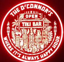 Custom Tiki Bar LED Sign Personalized Home bar pub Lighted non neon picture