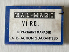 Vintage Wal-Mart VI RG Department Manager Name Tag Dexter MO? Collectible picture