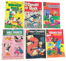 WALT DISNEY Vintage Comic Book LOT OF 6 COMICS DONALD DUCK Dell Gold Key picture