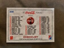  Coca Cola 1994 Collect-A-Card The  Collection Series 2 Checklist #200  picture
