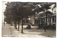 RPPC Ludington Michigan Epworth Heights on Lake Michigan 1940's Photo Postcard picture
