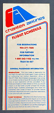 Charter Airlines Timetable Effective April 1, 1978 picture