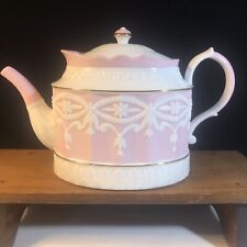 Lenox “High Tea”  Pink  And White Teapot -  Ending Soon picture