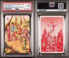 1939 CASTELL BROS. LTD. PETER PAN & LOST BOYS RED BACK PSA 9 MINT picture