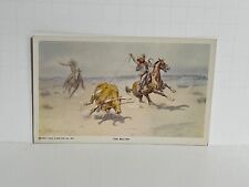 Postcard Cowboy Horse Artist Charles M. Russell A8 picture