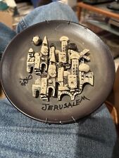 Judica Israeli JERUSALEM Signed 3D Pottery Art Wall Hanging 7” Plate Décor Nice picture