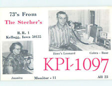 Pre-1980 RADIO CARD - Kellogg - Near Des Moines & Marshalltown & Ames IA AH2016 picture