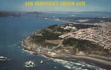 San Francisco's Golden Gate Vintage Postcard 1950s Aerial View picture