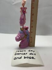 Vintage 1995 SKY Fairy Dancer Pink Horse Base And Flying Girl. picture
