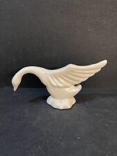 Vintage Ceramic Matte White Goose Figurine  picture