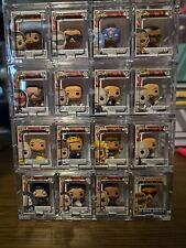 Funko Bitty Pop WWE Complete Set w/ all 4 Mystery Chase & Display Shelves Mini picture