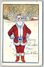 c1900s Merry Christmas from Santa Claus Decor Antique Vintage Postcard picture