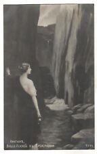 Antique Postcard Young GIRL Psyche Entrance to underworld by Lingner OLD Russian picture