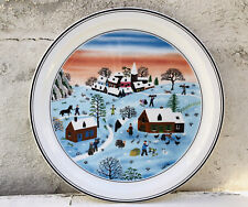 Vintage Villeroy & Boch The Four Seasons #4 Winter Collector Wall Hanging Plate picture