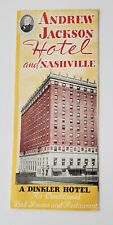 Andrew Jackson Hotel Nashville Vintage Brochure picture