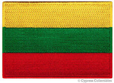 LITHUANIA FLAG PATCH LITHUANIAN embroidered iron-on EMBLEM TRAVEL SOUVENIR BADGE picture