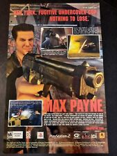 MAX PAYNE Playstation 2 PC Video Game ~ Vintage Comic Page PRINT AD 2001 picture