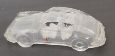 Clear Glass Heavy Car Paperweight West Germany MC Magic Cristal 6.5 X 2.75