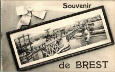 1906. SOUVENIR OF BREST. BRIDGE & TOWN VIEW. POSTCARD SC18 picture