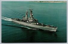 U.S.S. Virginia CGN 38 Navy Nuclear Guided Missile Cruiser Photo Postcard picture