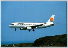 PREMIAIR Airlines Airbus A-320 4x6 Postcard picture