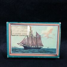 Vintage PARK AVENUE Playing Cards Ship Nautical Pirate Sail PLASTIC COATED New picture