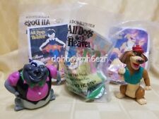 Wendy's Kids Happy Meal Toy 1989 All Dogs Go To Heaven set of 5 LOT picture