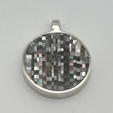 Native American Colin Coonsis 2 Sided Mosaic Inlay Pendant NWOT picture
