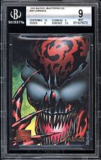 1995 Marvel Masterpieces #20 CARNAGE BGS 9 Pop 4 Mint Spider-Man Card New Case picture