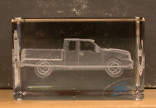 Ford Rouge Factory Tour paperweight 3-D truck etched in glass crystal by Jaffa picture