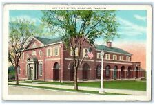 1936 New Post Office Building Side View Entrance Kingsport Tennessee TN Postcard picture