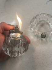 Colibri Crystal Lighter And Ashtray Art Deco Vintage Butane . Great Condition picture