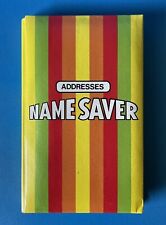 Vintage 1982 Name Savers Mini Pocket Address Book Life Savers Colored With Box picture